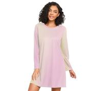 HMZXZ Camicia da notte da donna, a maniche lunghe, sfumata, effetto sfumato, abbigliamento da notte per il tempo libero astratto, Multi, L