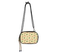 HMZXZ FlowerFanny - Borsa a tracolla con cactus e peperoncino, piccola borsa a tracolla con tracolla regolabile, zaino hobo per donne e uomini, viaggi e lavoro