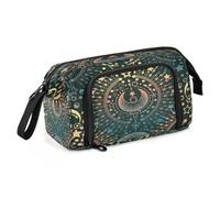 HMZXZ Grande astuccio per ragazze e ragazzi, con galassia spaziale e stella, stile bohémien, per articoli per la scuola, cancelleria per ufficio, astuccio per matite con luna magica, per adulti e