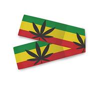 HMZXZ Runner da tavola in poliestere con motivo a righe di canapa, marihuana, per la famiglia, la cucina, le feste, le decorazioni per la casa, 33 x 228 cm