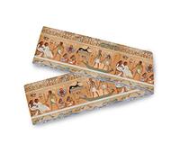 HMZXZ - Runner da tavola in poliestere egiziano, con faraoni tribali egiziani, per la famiglia, la cucina, le feste, le decorazioni per la casa, 33 x 228 cm