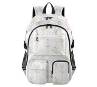HMZXZ Zaino da viaggio con ballerine danzanti, borsa per computer portatile, borsa robusta per la scuola, ballerina universitaria, 35,5 cm