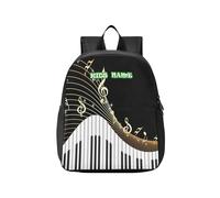 HMZXZ Zaino personalizzato Bambino Note Musicali Pianoforte Mini Zaino Ragazzi/Ragazze Nota Musicale Zaino Personalizzabile Scuola Materna Borse Scuola Materna 13 Pollici, Multi