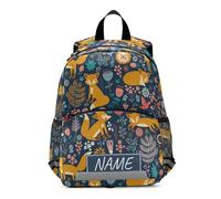 HMZXZ Zaino Personalizzato per Bambini con Nome, Trattori Cartoon Farming Bookbag per Ragazzi e Ragazze 3-6 Anni, Colorato Auto Asilo Prescolare