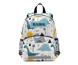 HMZXZ Zaino Personalizzato per Bambini con Nome, Trattori Cartoon Farming Bookbag per Ragazzi e Ragazze 3-6 Anni, Colorato Auto Asilo Prescolare