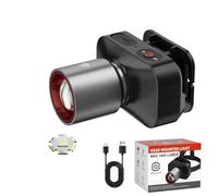 Hn2ogax Headlamp Rechargeable,1-Pack Super Bright LED Head Lamp, Waterproof Outdoors Headlamp Flashlight, Adjustable headlamps for Adults and Kids,Cycling,Running,Fishing,Hiking