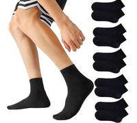 Hn2ogax Uomo E Donna, 5 Paia Calzini Donna Cotone, Ottima Qualità Di Cotone Calzini Unisex, Confortevoli E Traspirante Calze Running