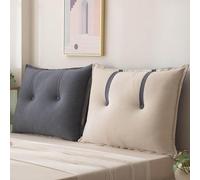 HNBCYRND Copri Testiera Letto Matrimoniale Singolo Imbottita, Cuscini da Lettura Copri Testata Copripiumino Rimovibile E Lavabile, Anti-collisione Addensato Grandi per Testata(60x60x15cm,4#)