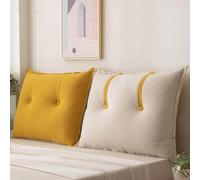 HNBCYRND Copri Testiera Letto Matrimoniale Singolo Imbottita, Cuscini da Lettura Copri Testata Copripiumino Rimovibile E Lavabile, Anti-collisione Addensato Grandi per Testata(90x60x15cm,7#)