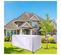 HNBFKD Copertura per Mobili da Giardino 125x85x80cm/LxWxH Rettangolare 420D Oxford Telo Esterno Tavoli Copridivano Protettive per Mobili da Giardino Copri Copridivano, Antivento, Antipolvere, Anti-UV