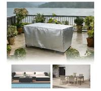 HNBFKD Copertura Tavolo Esterno Impermeabile 250x180x50cm/LxWxH Coperture per Mobili da Giardino Tessuto Oxford 420D Esterno Copritavolo Impermeabile Antivento Resistente allo Anti UV