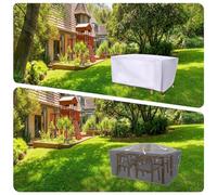 HNBFKD Coperture per Mobili da Giardino 165x80x75cm/LxWxH Copertura Tavolo Esterno Impermeabile, Tessuto 420D Oxford Copritavolo Antivento, Anti-UV, Antipolvere per Tavoli da Patio Copertura