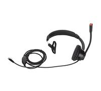 HNBGNNMRO Cuffia monaurale per il servizio clienti, auricolare monofonico RJ9 con microfono a cancellazione del rumore, regolazione del volume e design leggero, ideale per call center e uso