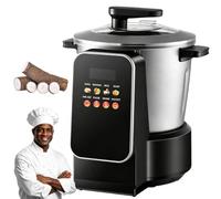 HNBYLMM 900 W Automatic Swallow Maker, Stainless Steel Fufu Machine, Pounded Yam Machine with 8 L Non-Stick & Timer for 5-6 People, Nshima, Rice, Soup, Blending, Meat Grinding, Sauce Making