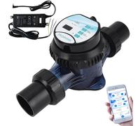 HNBYLMM Cloratore per Piscine, Sis-Tema di clorazione ad Acqua salata con autopulizia, generatore di Cloro salino da 2/4/6/8/10g/h, Uscita Regolabile dal 25 al 100%, per Piscine Fino a 10-50m³,10g/h