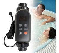 HNBYLMM Cloratore per Piscine, Sis-Tema di clorazione ad Acqua salata, generatore di Cloro salino da 15/20/25/30/50g/h, con autopulizia e Controllo App, per Piscine Fino a 6.0000 galloni, IPX5,25g/h