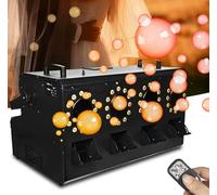 HNBYLMM Macchina per Bolle di Fumo da 3000W, Macchina del Bolle con 48 luci LED, luci LED + Bolle + Fumo 3 in 1, per Halloween, Compleanni, Feste di Natale al Chiuso e all'aperto, Telecomando