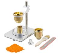 HNBYLMM Misuratore di densità apparente delle polveri, Tester di capacità di Scorrimento delle polveri, con Imbuto da 2,5 mm e 5 mm, per testare la Portata e la densità apparente di polveri,A