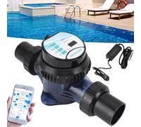 HNBYLMM Sis-Tema di Clorazione ad Acqua Salata, Generatore di Cloro Sale con Autopulente, Controllo Tramite App Intelligente, Protezione a Sei Allarmi, per Piscina Fino a 2600-13000 Gallon,2g/h