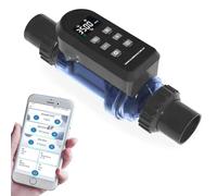 HNBYLMM Sis-Tema di Clorazione ad Acqua Salata, Generatore di Cloro Salino con Cella in Titanio, Autopulente e Controllo App, per Piscine Fino a 60.000 Galloni, IPX5, per Piscine Fuori Terra,30g/h