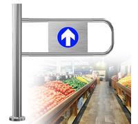 HNBYLMM Supermercato entrata Sicurezza cancello, Cancello di Sicurezza a Battente a Molla, Cancello a Battente Universale en Acciaio Inossidabile, Cancello a Chiusura Automatica per Biblioteca,Right