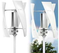 HNBYLMM Wind Turbine Generator Kit Vertical Helix Wind Power Turbine Generator 3 Blade Wind Turbine Electricity Set with Charge Controller for Marine RV Home Industrial Energy,12V-2000W