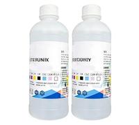 Hncgwgbs Fluido di pulizia della testa della stampante compatibile con HP802 s3180 803 Fluido di pulizia della testa della cartuccia della stampante a getto di inchiostro(2 bottle of 500ML)