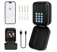 HNCY Cassetta Chiavi con Codice,Cassettas Sicurezza Chiavi da Esterno IP65,Cassettas di Sicurezza per Chiavis-Bluetooth con App TTLock,Cassetta Portachiavi Parete per Case Vacanza,B&B e Affitti Brevi