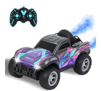 HNCY Macchina Telecomandata per Bambini, 2.4 Ghz Auto RC Radiocomandata,12km/h Remote Control Car con Spray, Batteria Ricaricabile, Luce LED, A Partire dai 8 anni, Natale Compleanno Regalo (Viola)