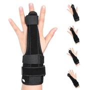 HNCY Tutore Mano Destra, Tutore Dito a Scatto, Stecca Dito Mano per Allevia il Dolore, Regolabile Tutore Mano, Tutore Dito Trattamento Immobilizzante Per Distorsioni, Artrite, Tendinite S