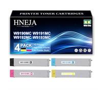 HNEJA Cartucce Toner Compatibili per HP E77822dn E77822z E77825dn E77825z E77830dn E77830z Stampante, Cartuccia Toner Ad Alta capacità W9190MC W9191MC W9193MC W9192MC Ricambio,4 Colors-1 Pack