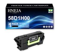 HNEJA Cartuccia di Toner Nero 58D1H00 di Ricambio per Lexmark MS823 MS725DVN MS821DN MS821N MS822DE MS823DN MS823N MS825DN MS826DE MX721ADE Stampante | Alta Resa | 15000 Pagine,Black-1 Pack