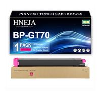 HNEJA Cartuccia Toner BP-GT70, Cartucce Toner Compatibili BP-GT70-BA BP-GT70-CA BP-GT70-MA BP-GT70-YA per Sharp BP-50C26 BP-50C31 BP-50C36 BP-50C45 BP-50C55 BP-50C65 Stampante,Magenta-1 Pack