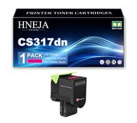 HNEJA Cartuccia Toner CS317dn, Compatibile 71B20K0 71B20C0 71B20Y0 71B20M0 | per Lexmark CS317dn CX317dn CS417dn CX417de CS517de CX517de Stampanti,Magenta-1 Pack