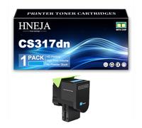 HNEJA Cartuccia Toner CS317dn, Compatibile 71B2HK0 71B2HC0 71B2HM0 71B2HY0 | per Lexmark CX317dn CX417de CX517de CS317dn CS417dn CS517de Stampanti,Cyan-1 Pack