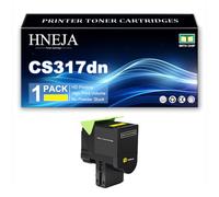 HNEJA Cartuccia Toner CS317dn, Compatibile 71B2HK0 71B2HC0 71B2HM0 71B2HY0 | per Lexmark CX317dn CX417de CX517de CS317dn CS417dn CS517de Stampanti,Yellow-1 Pack