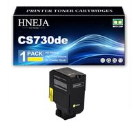 HNEJA Cartuccia Toner CS730de, Compatibile 71C2HK0 71C2HC0 71C2HY0 71C2HM0 | per Lexmark CX735adse CX737adzse CS730de CX730de CS735de Stampanti,Yellow-1 Pack