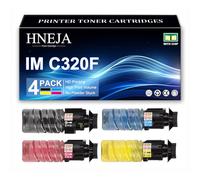 HNEJA Cartuccia Toner IM C320F, Cartucce Toner Compatibili 842656 842657 842642 842643 per Ricoh IM C320F Stampante,4 Colors-1 Pack