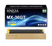 HNEJA Cartuccia Toner MX-36GT, Cartucce Toner Compatibili MX-36GT-BA MX-36GT-CA MX-36GT-MA MX-36GT-YA per Sharp MX-2610N MX-2615N MX-2640N MX-3110N MX-3115N MX-3140N Stampanti,Yellow-1 Pack