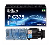 HNEJA Cartuccia Toner P C375, Cartucce Toner Compatibili 842648 842649 842650 842651 per Ricoh P C375 P C375M Stampante,Cyan-1 Pack