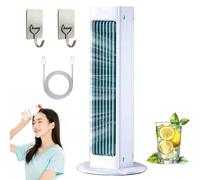 HNGKGJBL Breezamax, Breeze Max Ac, Qinux Brizaac, Sconfiggi All'Istante Il Caldo Torrido E L'Umidità con 3 Velocità, Raffreddamento Rapido, Condizionatore Portatile Breezamax Silenzioso(A White)