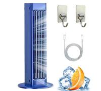 HNGKGJBL Breezamax, Raffrescatore D'Aria Breeze Max 2025, Qinux Brizaac, Sconfigge All'Istante Il Caldo Torrido E L'Umidità, Piccolo E Compatto, Ultra Silenzioso, con Telecomando A Gancio(B Blue)