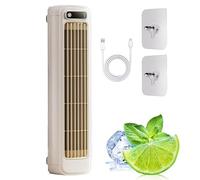 HNGKGJBL Condizionatore D'Aria Brizac, Condizionatore D'Aria Portatile Sherum Cooling Ace, Brizaac, Ventilatori Ac Che Soffiano Aria Fredda Per La Camera da Letto A 3 Velocità(Apricot white)