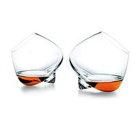 HNGM Bicchieri Whisky 2 Pezzi Rotating Top Pancia Belly Whisky Glass Liquor XO Cognac Brandy Whisky Whisky Whisky Rock Tumbler (Capacity : 250ml, Color : 2 PCS Glass)
