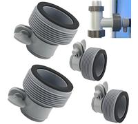 HNHNYXC Set di 4 adattatori per tubi per piscina e pompe filtri, adattatore per tubo flessibile per Intex, 1,2 su 1,5 pollici