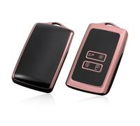 HNHPY Custodia Chiave Macchina per Dacia Duster 2 Duster 3 2018-2024 2025 Dacia Duster 2024, Chiavi Cover Copri Chiave Telecomando Guscio Portachiavi Ricambi,Rose