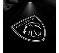 HNJDM 2 Pezzi Auto Luci Abitacolo per Peugeot 3008 5008 208 2008 GT 2016-2022 2023 308 SW 508, Benvenuto Lampada Luce per Portiera Luce di Ingresso Luci Proiettore Proiettori Luci