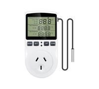 HNJXNAHMN KT3100 Regolatore di Temperatura Presa Termostato Digitale 120/220V Timer Presa Presa Riscaldamento Raffreddamento Interruttore con Sonda Sensore(AU Plug)
