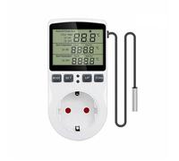 HNJXNAHMN Presa Timer Termostato Regolatore di Temperatura Digitale Presa EU Presa con Interruttore Timer Riscaldamento Raffreddamento AC 110V~230V(EU Type)