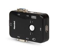 HNKVM3U Hamlet KVM Smart Control Switch a 3 porte usb con 2 set di cavi KVM incl